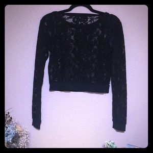 Divided Lace Long Sleeve